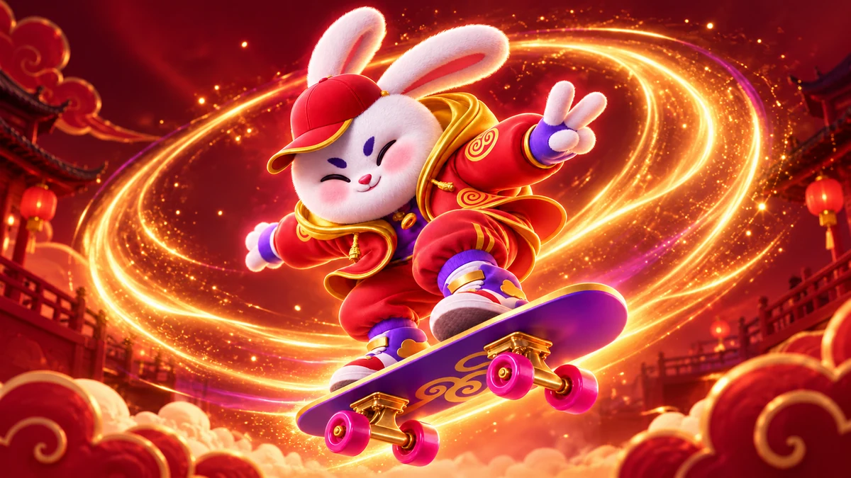 Ilustração editorial inspirada nos Fortune Spins de Fortune Rabbit